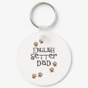 English Setter Dad keychains