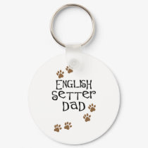 English Setter Dad keychains