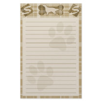 English Setter Dog Breed Stationery by MenagerieMayhem English Setter Dog Breed Stationery