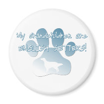 English Setter Grandchildren magnets by MenagerieMayhem English Setter Grandchildren magnets