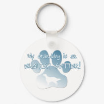 English Setter Granddog keychains