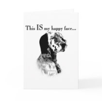 English Setter Happy Face Greeting Card