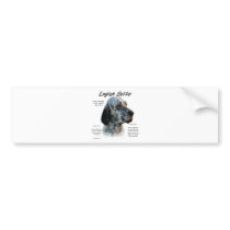 English Setter History Design bumper stickers by GreyWolfCreation English Setter History Design bumper stickers