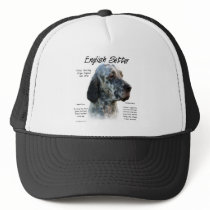 English Setter History Design Hat
