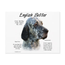 English Setter History Design postcards by GreyWolfCreation English Setter History Design postcards