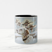 English Setter Hunts mug mugs
