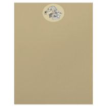 English Setter in Tan Oval letterhead