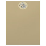 English Setter in Tan Oval Customized Letterhead