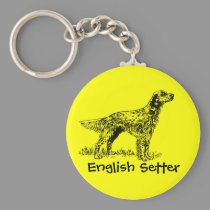 English Setter keychains