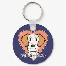 English Setter Lover keychains