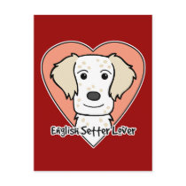 English Setter Lover postcards by dogcartoons English Setter Lover postcards