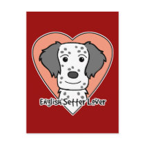 English Setter Lover postcards by dogcartoons English Setter Lover postcards