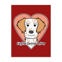 English Setter Lover postcards by dogcartoons English Setter Lover postcards
