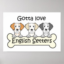 English Setter Lover Print