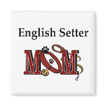 English Setter Mom Gifts magnets