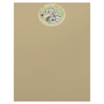 English Setter Plants and Oval Letterhead