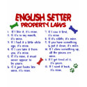 ENGLISH SETTER Property Laws 2 t-shirts