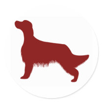 English Setter (Red) stickers by purelypups English Setter (Red) stickers