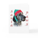 English Setter Santa Paws cards by GreyWolfCreation English Setter Santa Paws cards