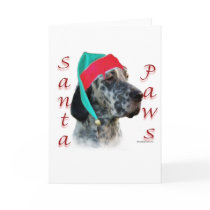 English Setter Santa Paws cards by GreyWolfCreation English Setter Santa Paws cards
