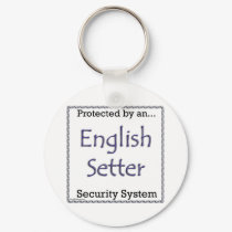 English Setter Security System Keychain
