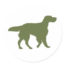 English Setter Round Sticker
