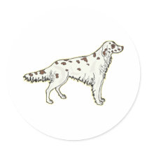 English Setter stickers by cutecanines English Setter stickers