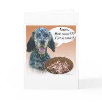 English Setter Turkey cards by GreyWolfCreation English Setter Turkey cards