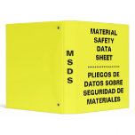 English Spanish MSDS Binder