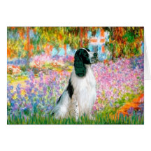English Springer 7 - Garden Card