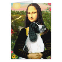 English Springer 7 - Mona Lisa Greeting Cards