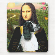 English Springer 7 - Mona Lisa Mouse Pad