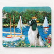 English Springer 7 - Sailboats Mouse Mats