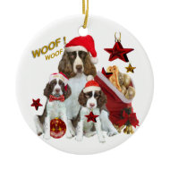 English Springer holiday decorations ornament