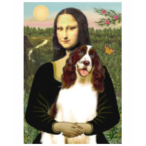 English Springer (Liv2) - Mona Lisa t-shirts by masterpiecedogs English Springer (Liv2) - Mona Lisa t-shirts
