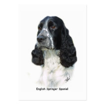 English Springer Spaniel 8M13D-11 business cards by TraffordPhotos English Springer Spaniel 8M13D-11 business cards