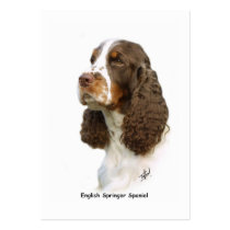 English Springer Spaniel 8M15D-05 business cards by TraffordPhotos English Springer Spaniel 8M15D-05 business cards