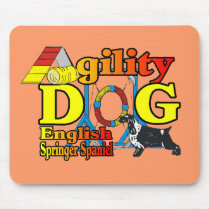 English Springer Spaniel Agility Gifts mousepads