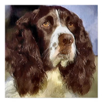 English Springer Spaniel Art Gifts posters by DogsByDezign English Springer Spaniel Art Gifts posters