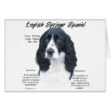 English Springer Spaniel (blk) History Design cards by GreyWolfCreation English Springer Spaniel (blk) History Design cards