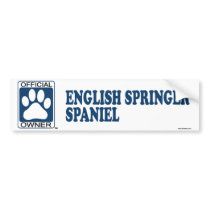 English Springer Spaniel Blue bumper stickers by GenuineDogOwner English Springer Spaniel Blue bumper stickers