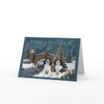 English Springer Spaniel Christmas Card Evening