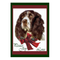 English Springer Spaniel Christmas Gifts business cards by DogsByDezign English Springer Spaniel Christmas Gifts business cards