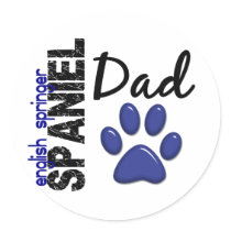 English Springer Spaniel Dad 2 stickers