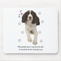 English Springer Spaniel Dog mousepads by ironydesignphotos English Springer Spaniel Dog mousepads