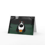 English Springer Spaniel Halloween Greeting Card