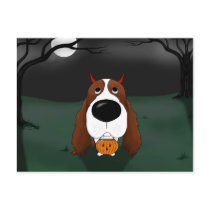 English Springer Spaniel Halloween postcards