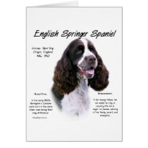 English Springer Spaniel (liver) History Design Card
