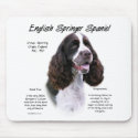 English Springer Spaniel (liver) History Design mousepads by GreyWolfCreation English Springer Spaniel (liver) History Design mousepads