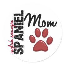 English Springer Spaniel Mom 2 stickers